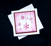 Snowflake Garlands - Handcrafted Christmas Card - dr16-0091